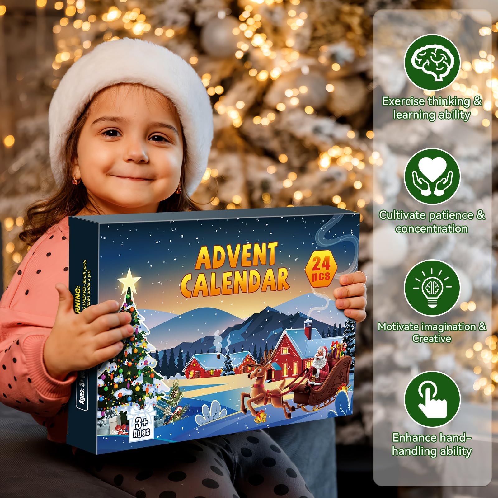 Advent Calendar 2025 Brain Teaser Puzzles for Adults Teens Kids, 24 Pcs Metal…