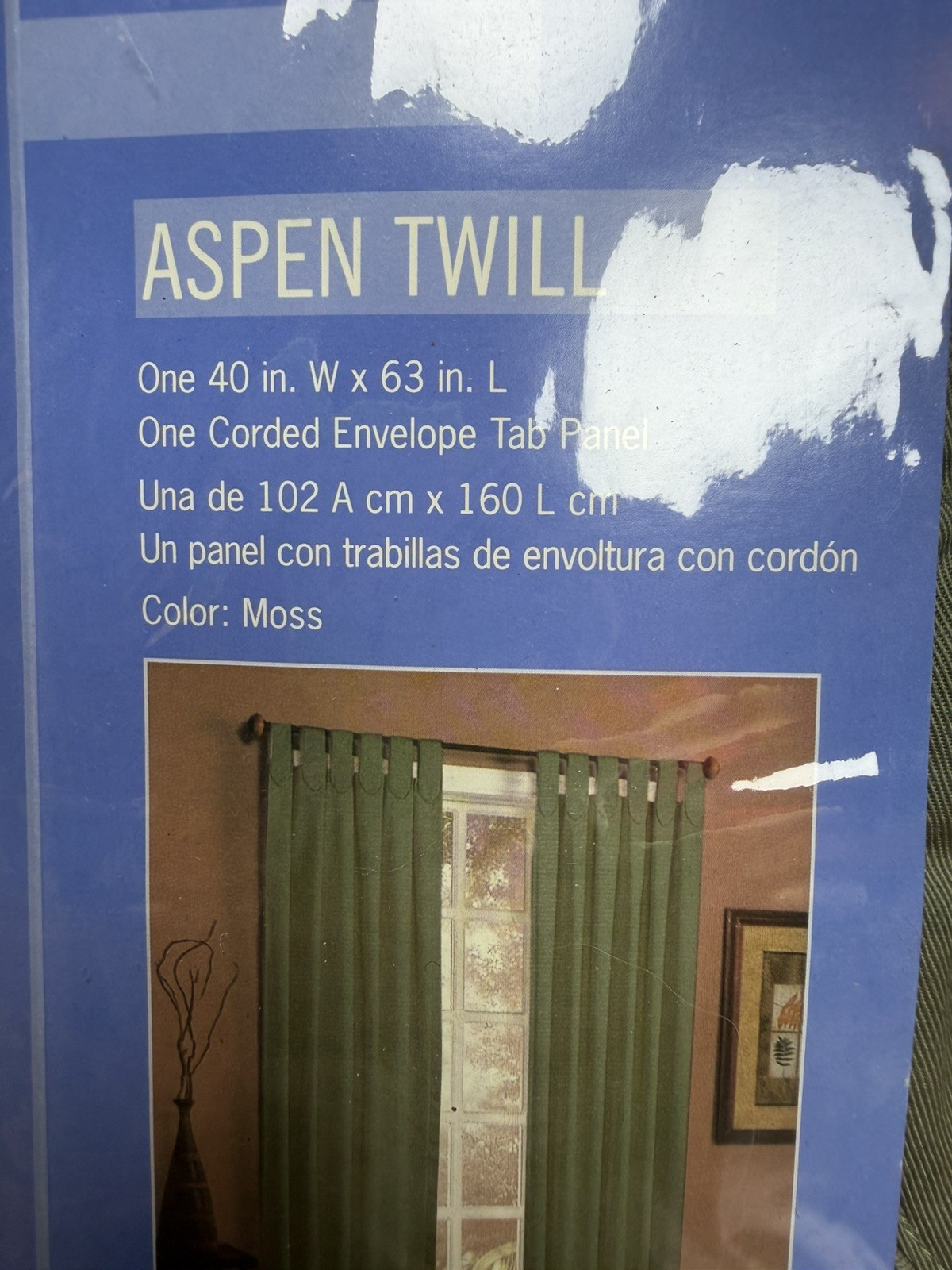 Designables Aspen Twill curtains (color:Moss, size: 40×63 inches)
