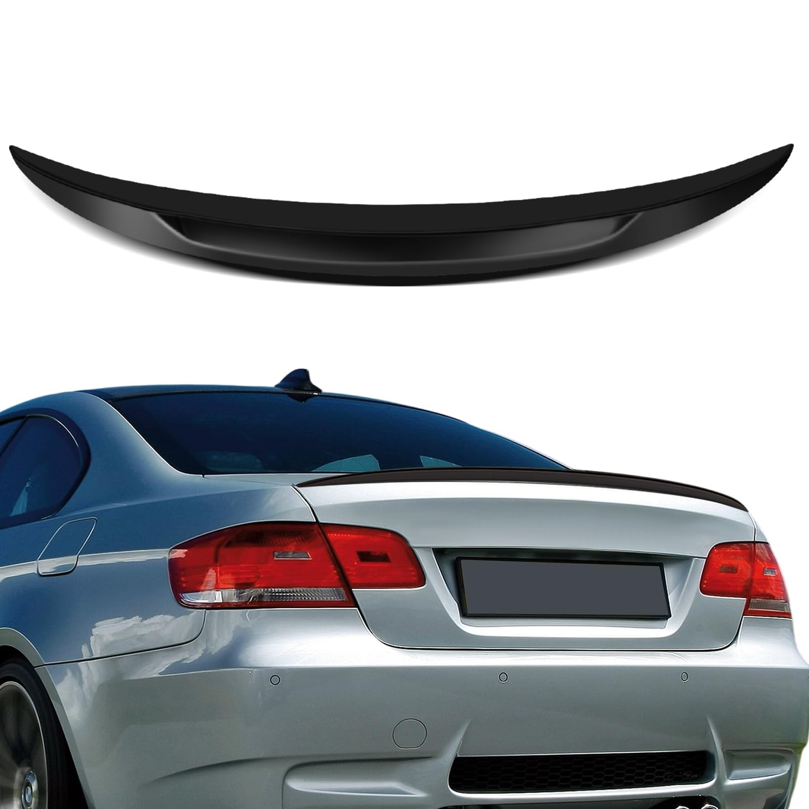 Black ABS Rear Trunk Spoiler Wing Replacement for 2007-2013 BMW 335i 335is 335xi