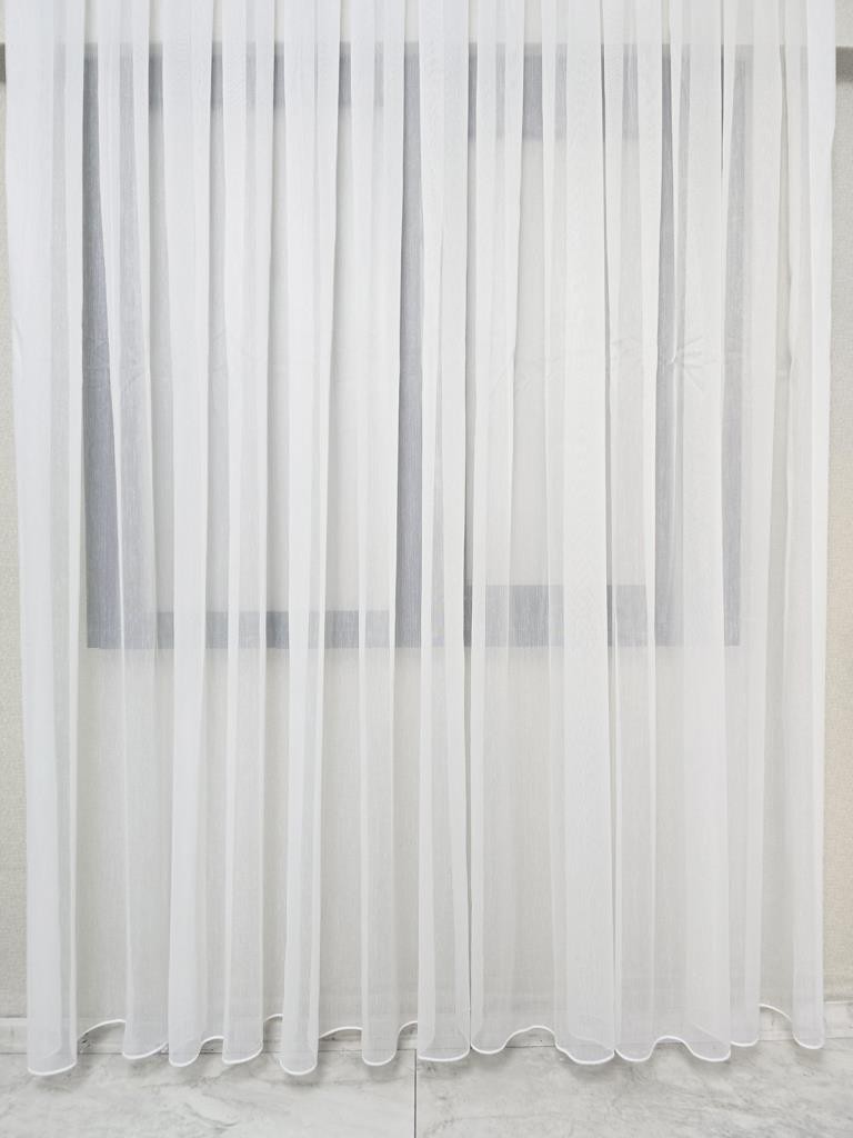 Glitter Fabric Tulle Curtain 1 to 3 pleated, Ecru Color, Light filtering, ET4030