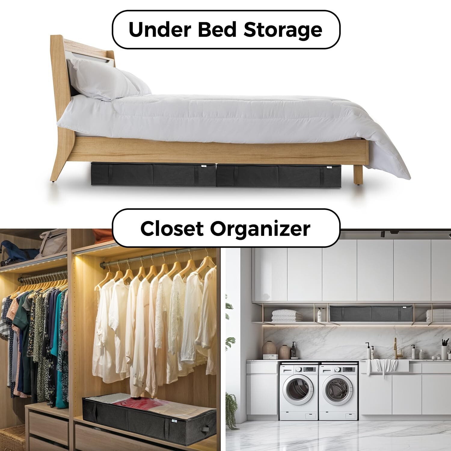 Closet Organizers and Storage – Maximize Space with Under Bed Storage Contain…