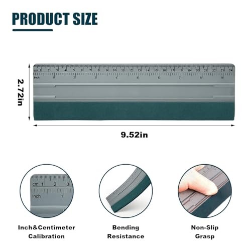 Vinyl Wrap Squeegee, Window Tint Squeegee Installation Tool with Ruler 10 Inch