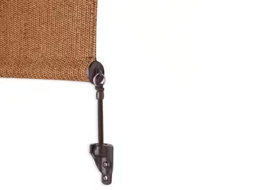 Walnut Exterior Roller Shade Cordless UV Blocking Fade Resistant Choose Size