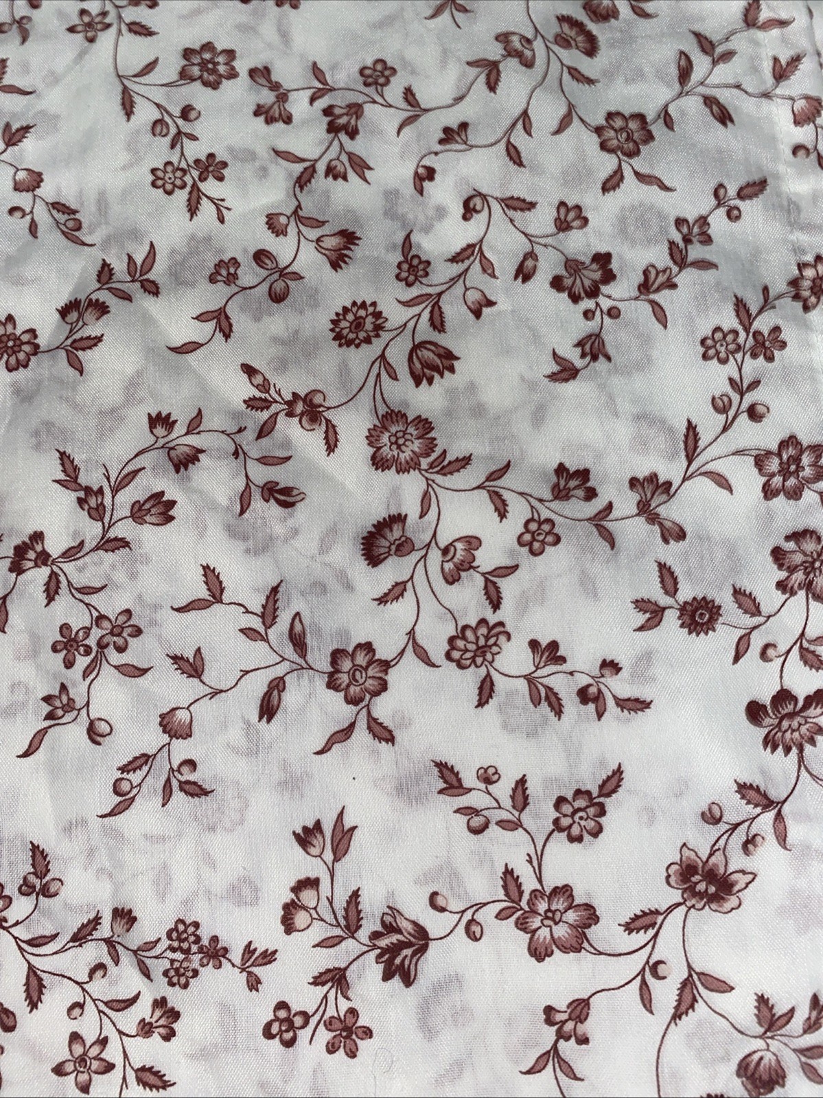 IKEA Hassleklocka RED & WHITE floral (2) tie-top UNLINED DRAPERY PANELS 57 X 98