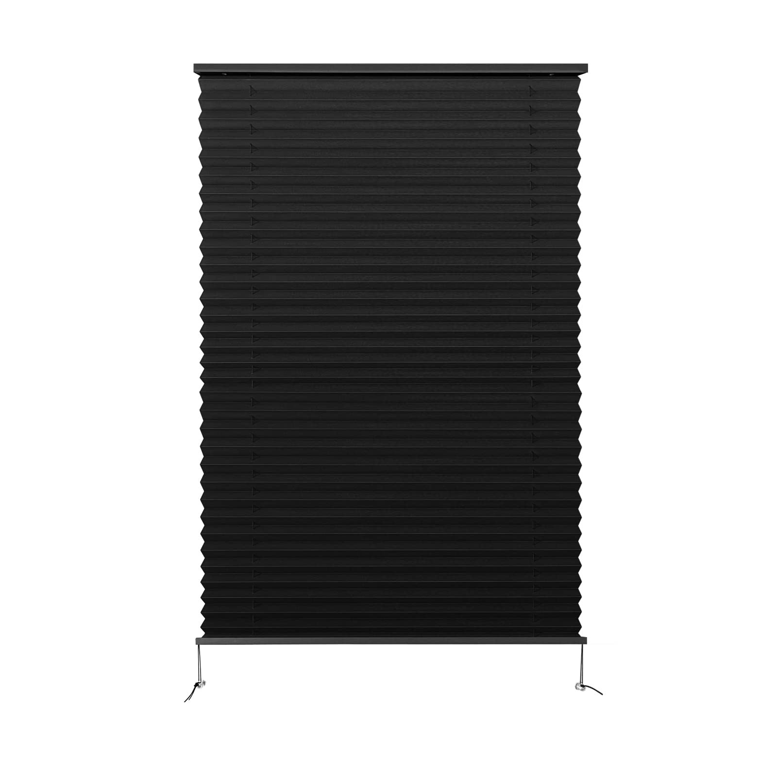 Dulepax RV Pleated Shades 26 x 38 in Black Window Blinds for Camper, Motorhome