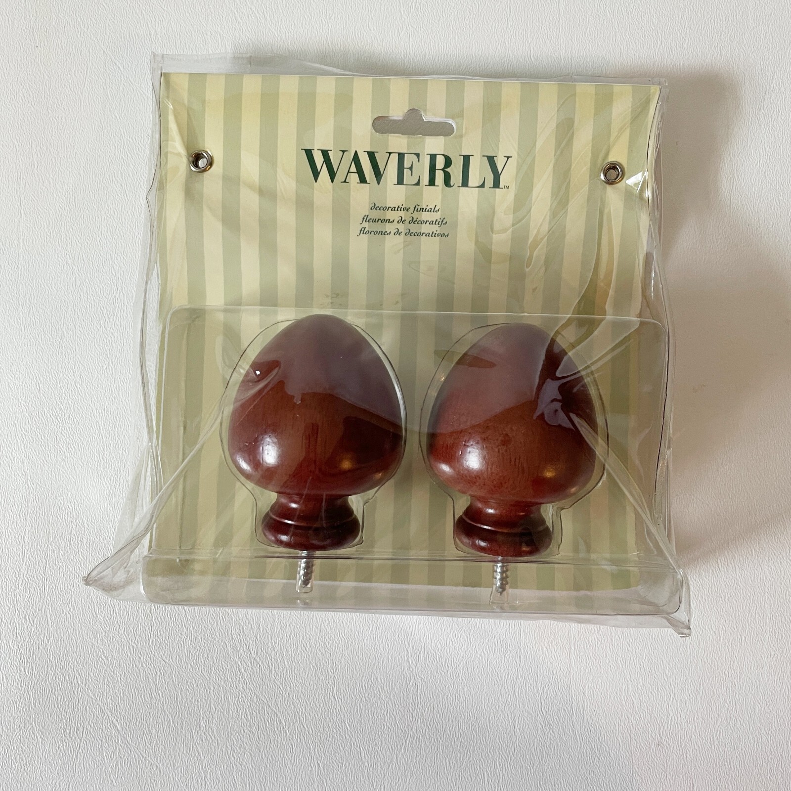 Waverly Decorative Finials Wood Dark Brown