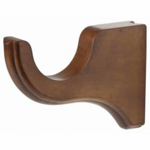 Kirsch ESTATE OAK Wood Trends Bracket- 3 1/2″ Return, for 2″ Pole (5503EG820)
