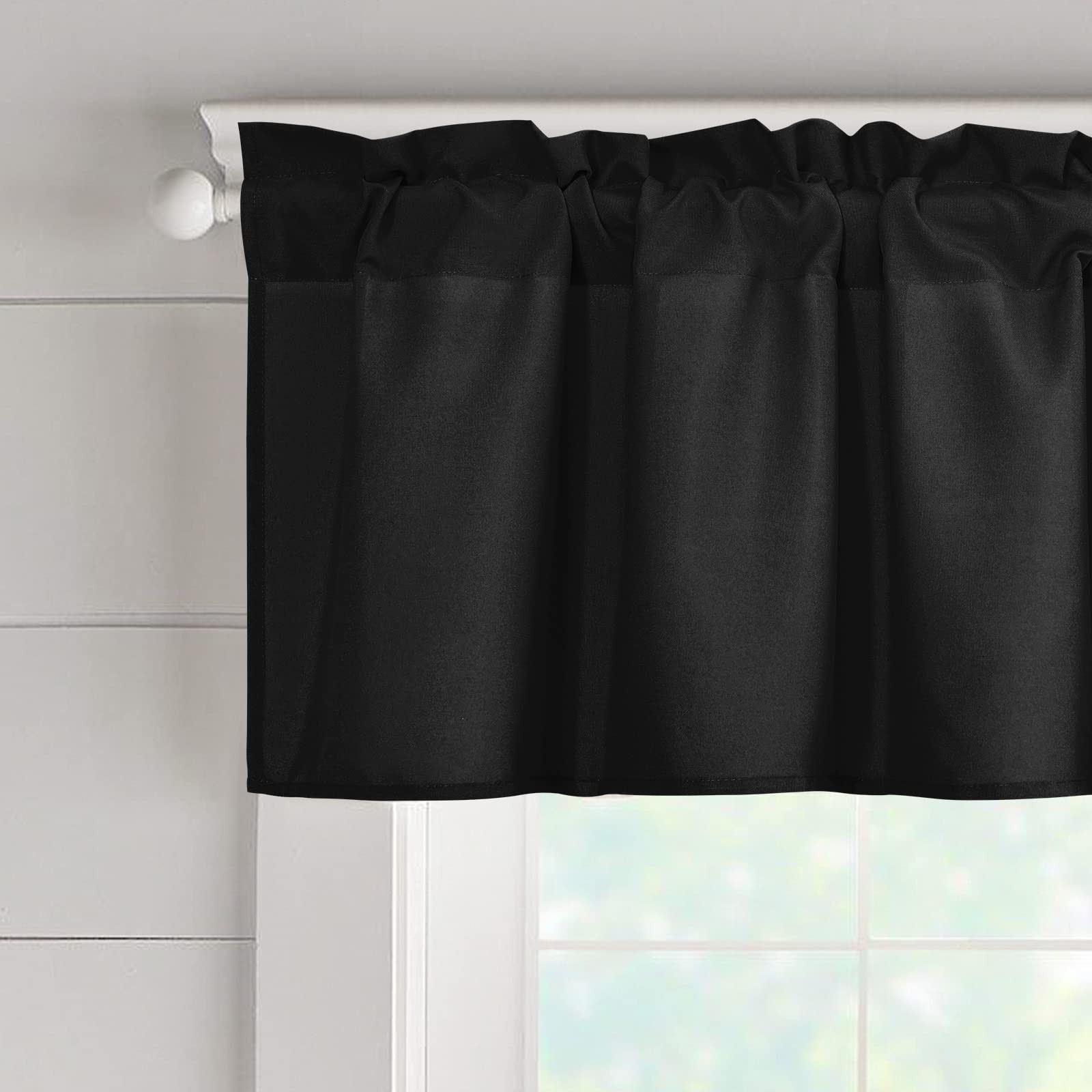 Kitchen Valances Curtains for Windows Living Room Bedroom Bathroom Toppers Fa…