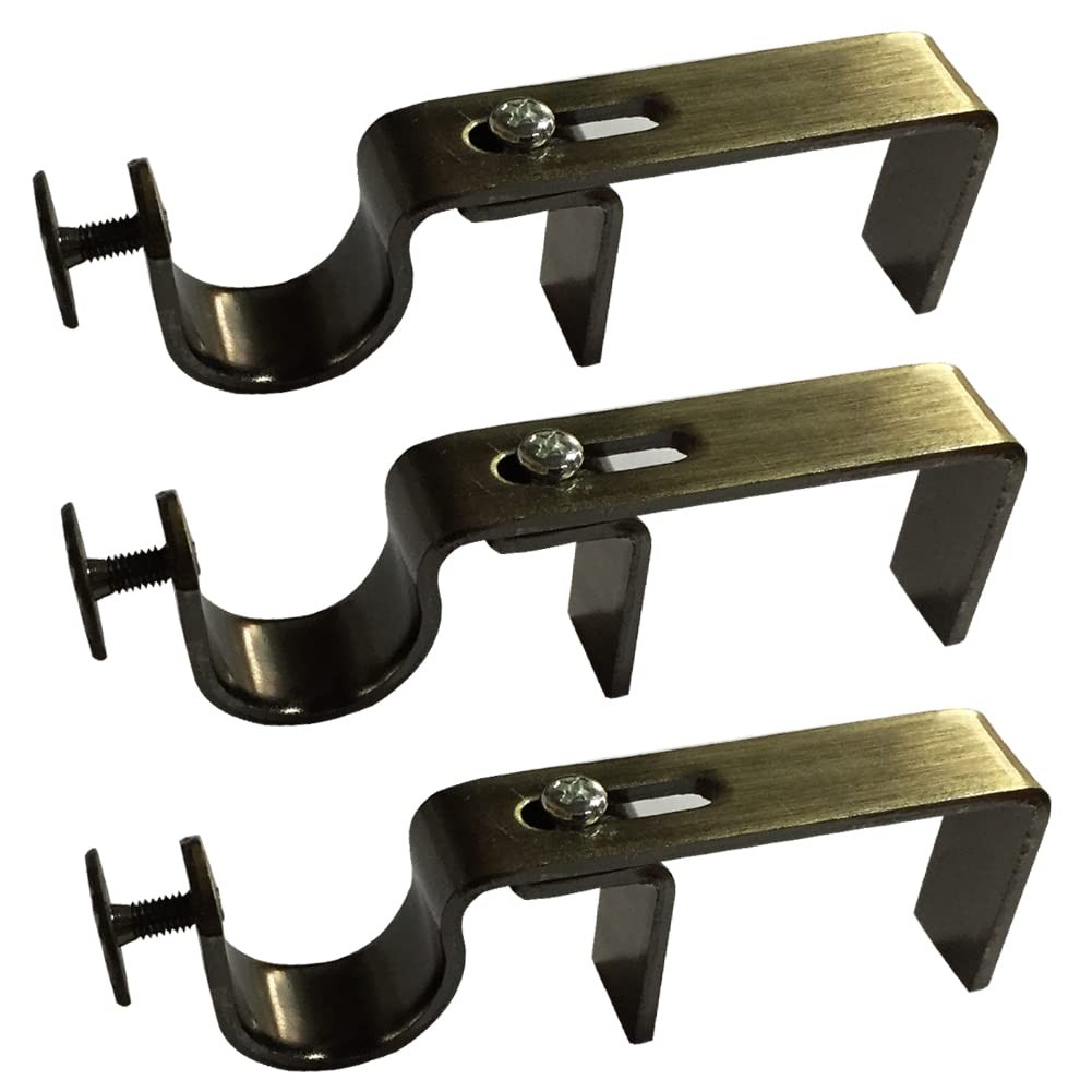 NONO Bracket – Curtain Rod Bracket Attachment (Brass Set of 3)