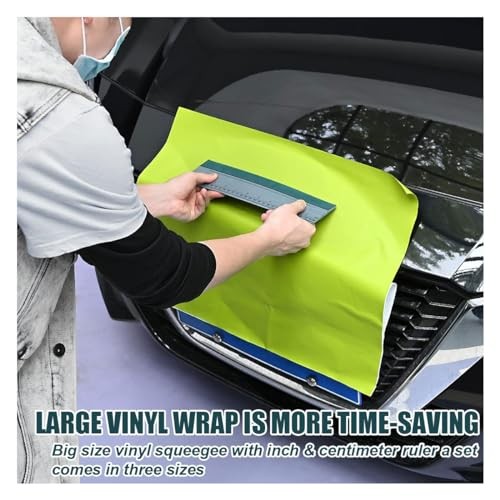Vinyl Wrap Squeegee, Window Tint Squeegee Installation Tool with Ruler 10 Inch