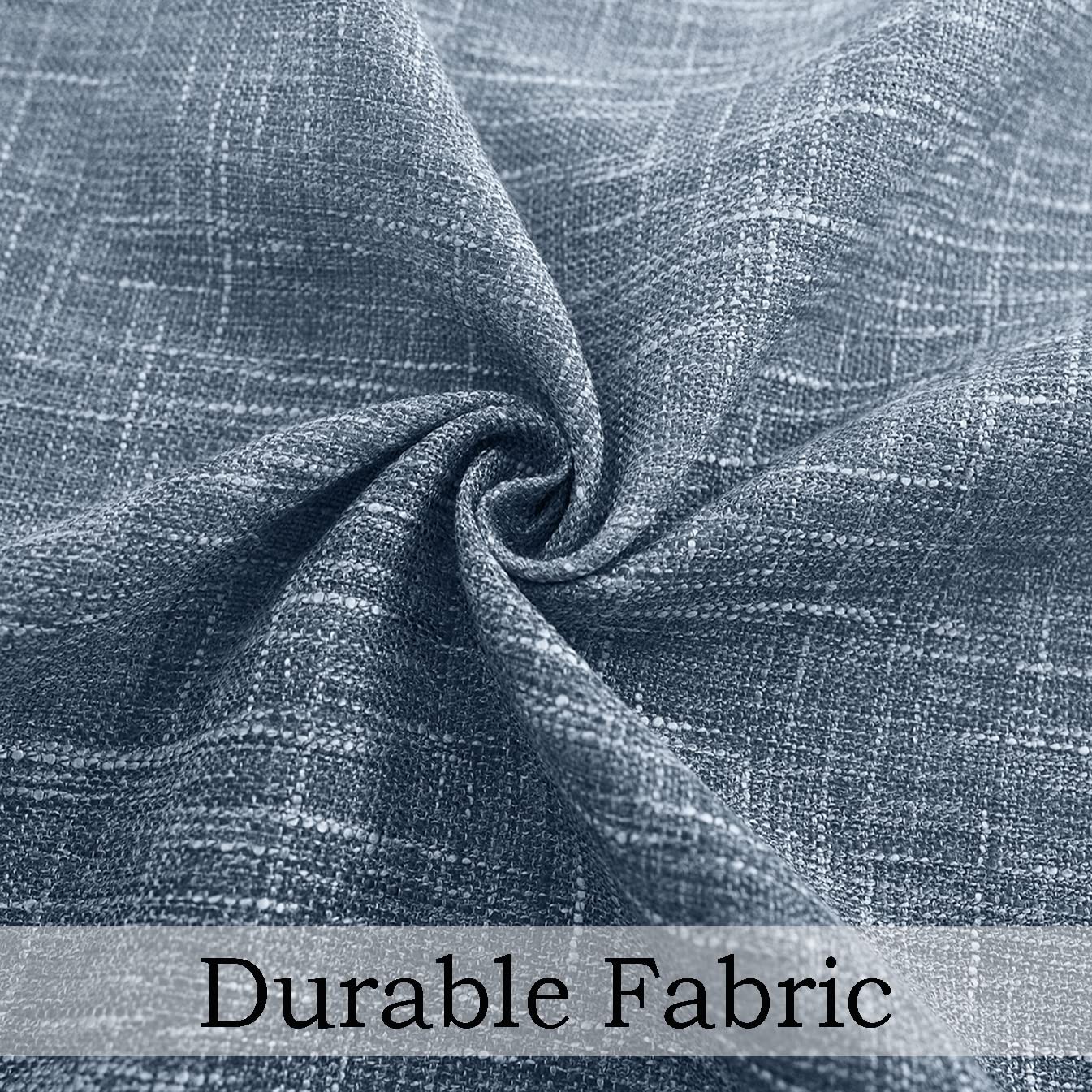 Ombre Window Curtain Panel Linen Gradient Print on Rayon Blend Fabric Drapery…