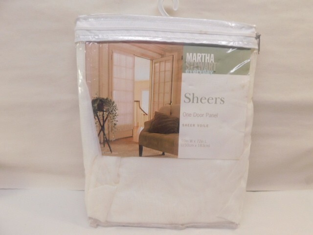 Martha Stewart Everyday Sheer Voile Door Panel White 59″W x 72”L