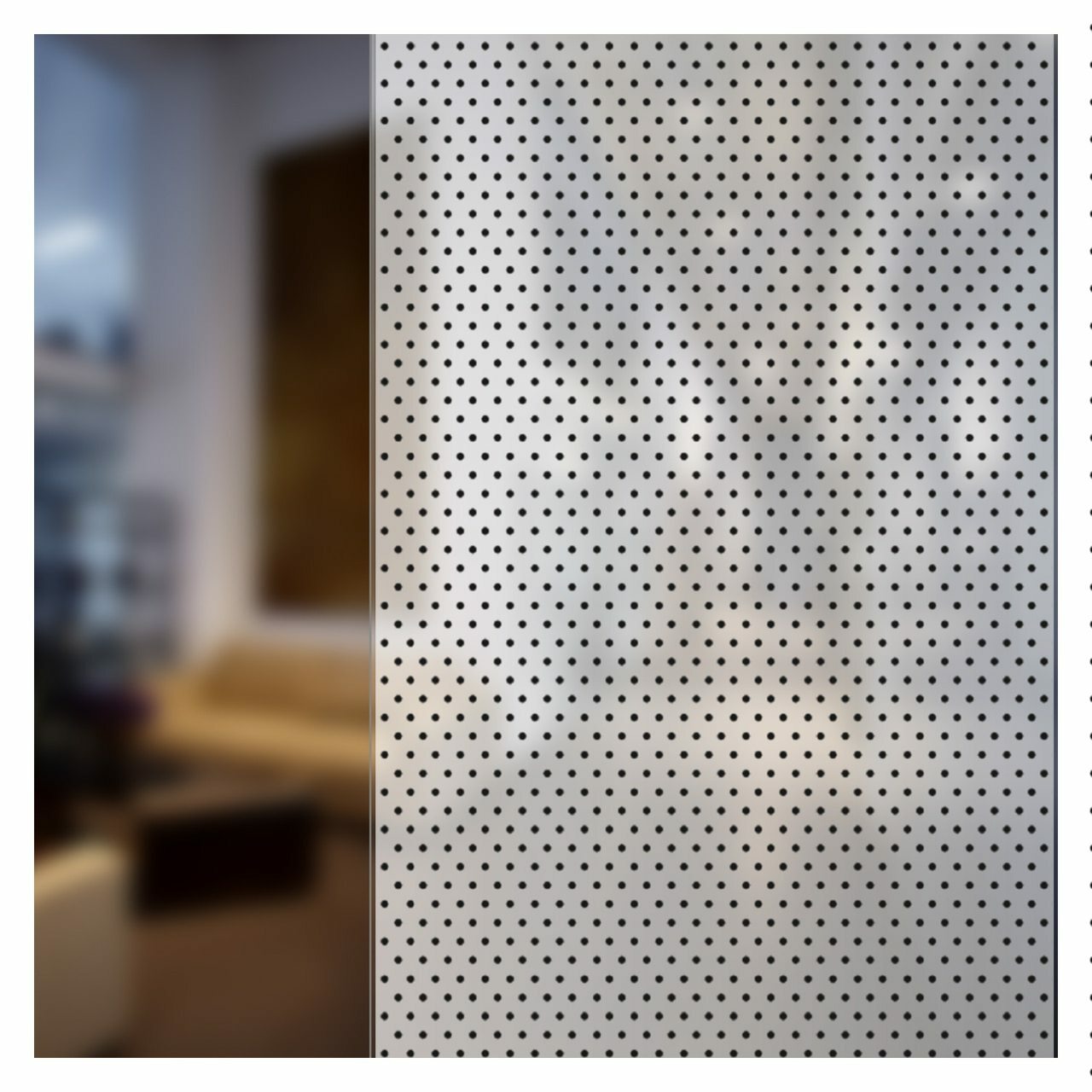 BDF 4PIN Decorative Window Film Pinholes on White