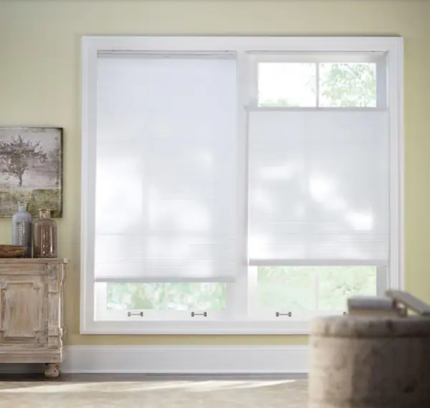 Snow Drift TDBU Cordless Light Filtering Cellular Shade 29 in. W x 72 in. L