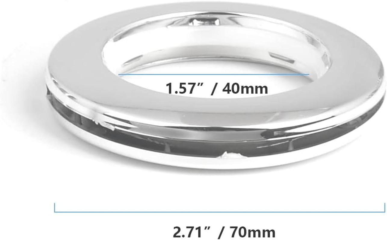 42 Pack Curtain Grommets Inner Diameter 1-9/16″(40Mm) Plastic Curtain Eyelet Rin