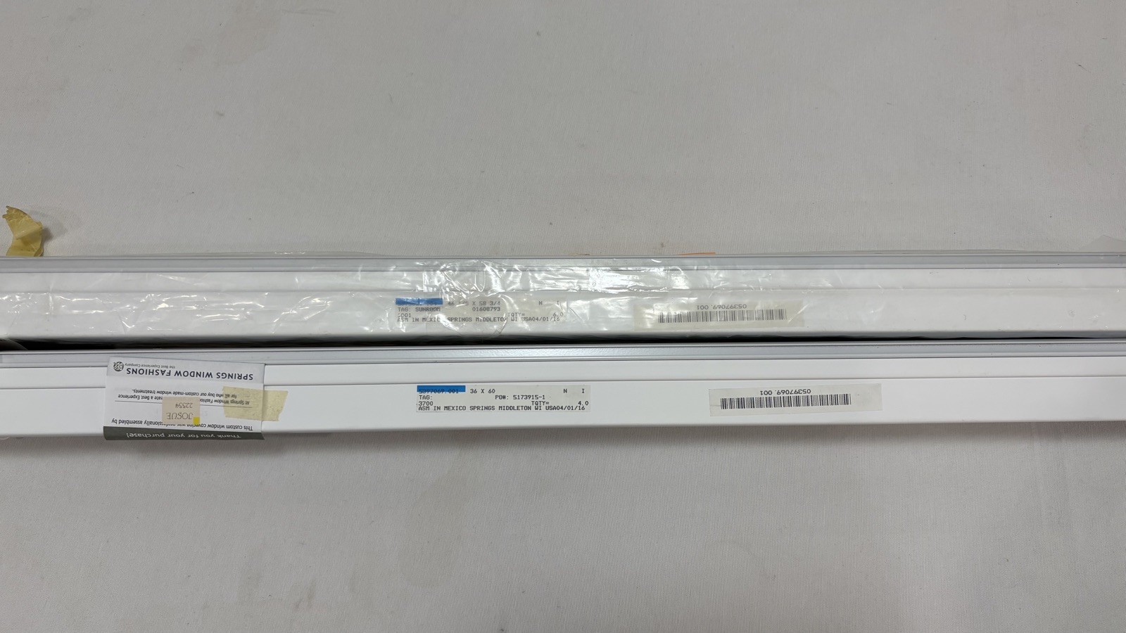 Bali Cordless Cellular Window Shades (qty 2) – Light Filtering Privacy – White