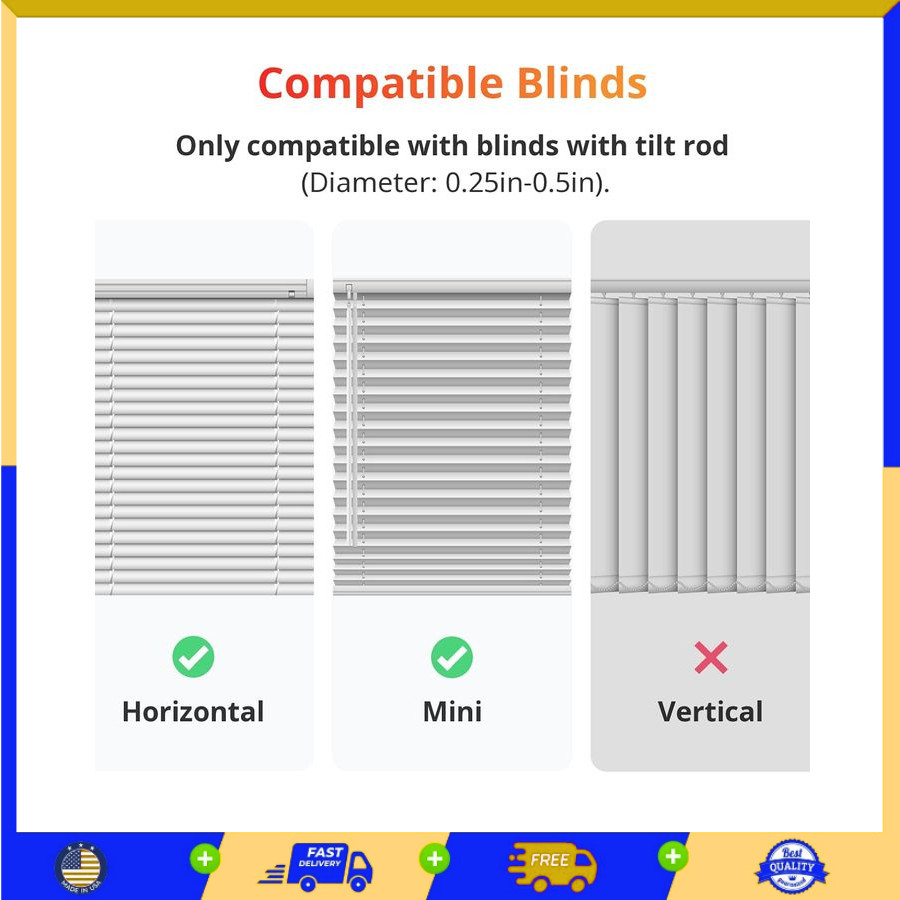 Motorized Blind Tilt Smart Electric Blinds Solar Bluetooth Light Sensor