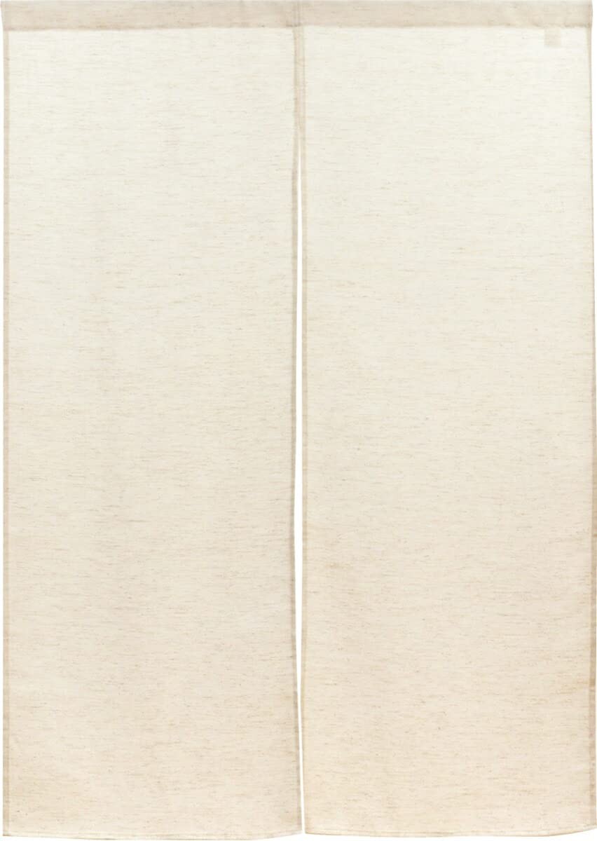 Natural Linen Blend Plain Noren 85×120cm Japan