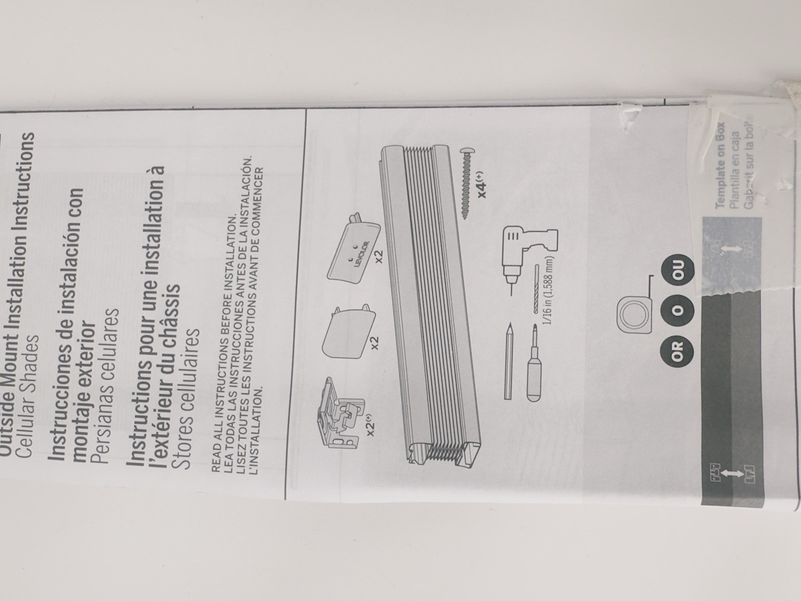 Allen + Roth Cellular Shade Light Filtering Top Down Bottom Up Gray 32×72