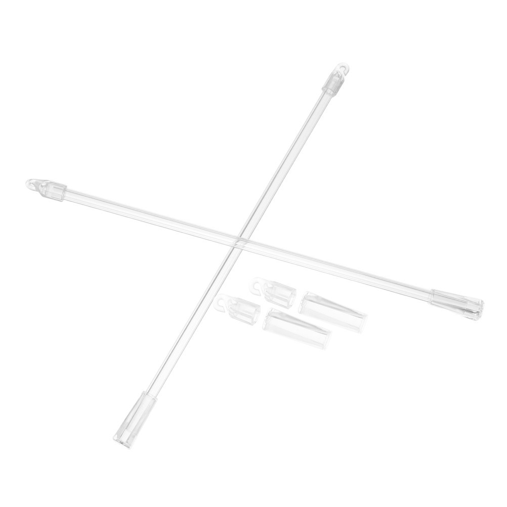2Pcs Replacement Clear Blind Rod for Drapery Wand Easy Light Adjustment
