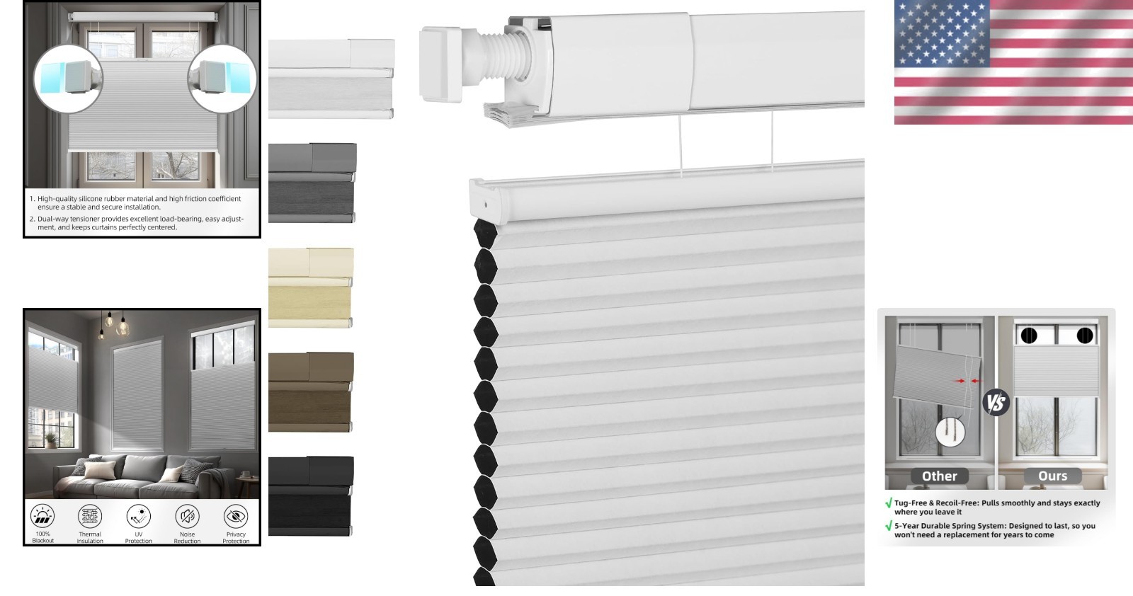 Top-Down Bottom-Up Cordless Cellular Shades – Simple, Stylish & Energy Saving