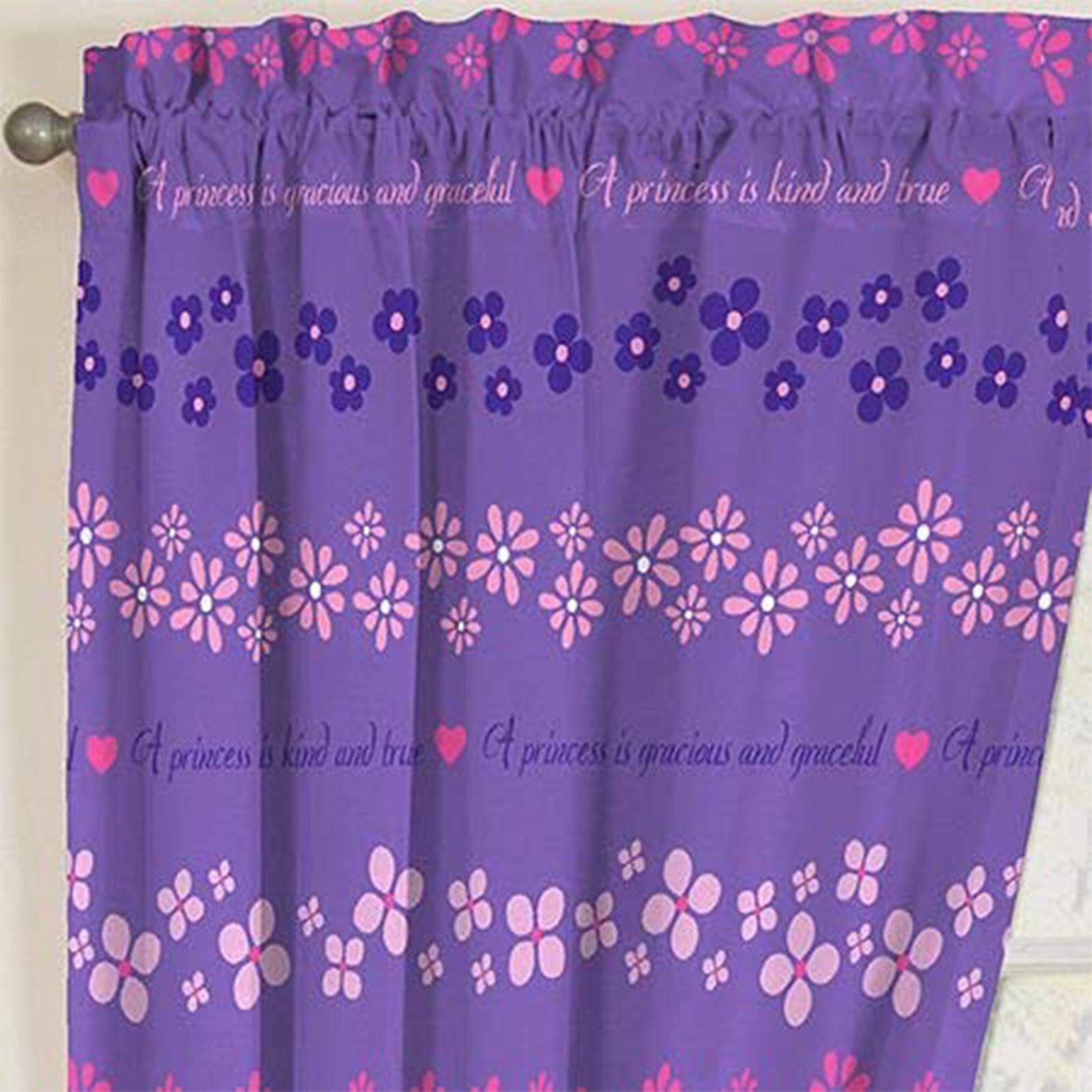 Disney Junior Sofia Princess Drapes Panels Curtains, Set of 2 (42″x63″ Each)