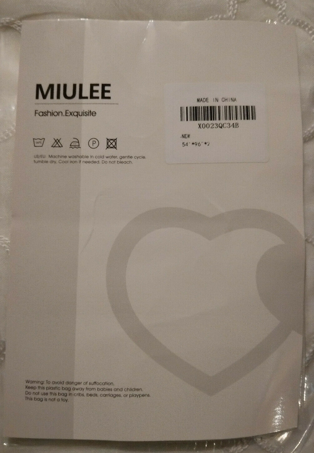 MIULEE White Semi Sheer Curtains with Embroidered Moroccan Tile Print NEW