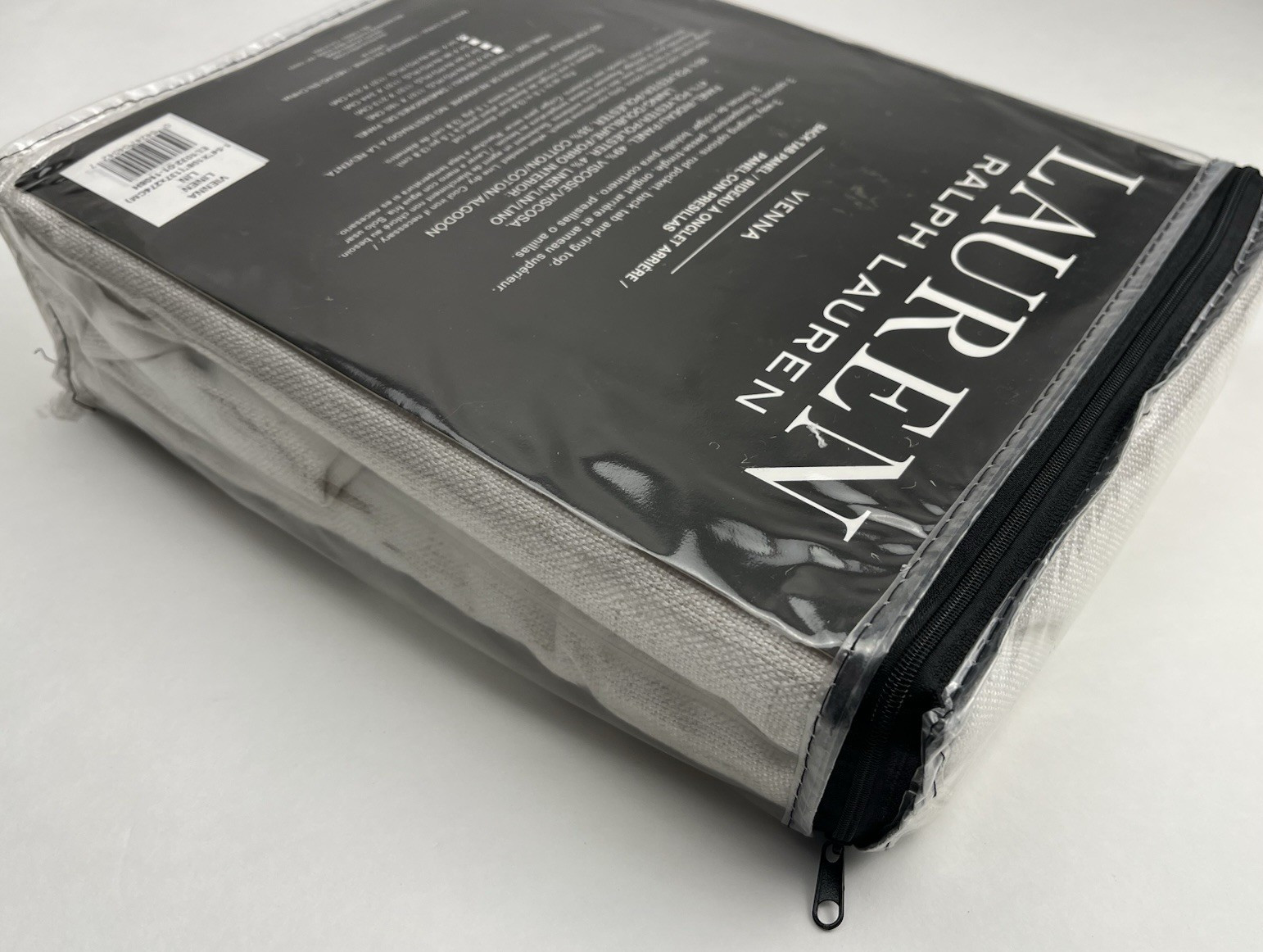 New Lauren Ralph Lauren Back Tab Curtain Panel Vienna Linen 1-54×108″ Panel