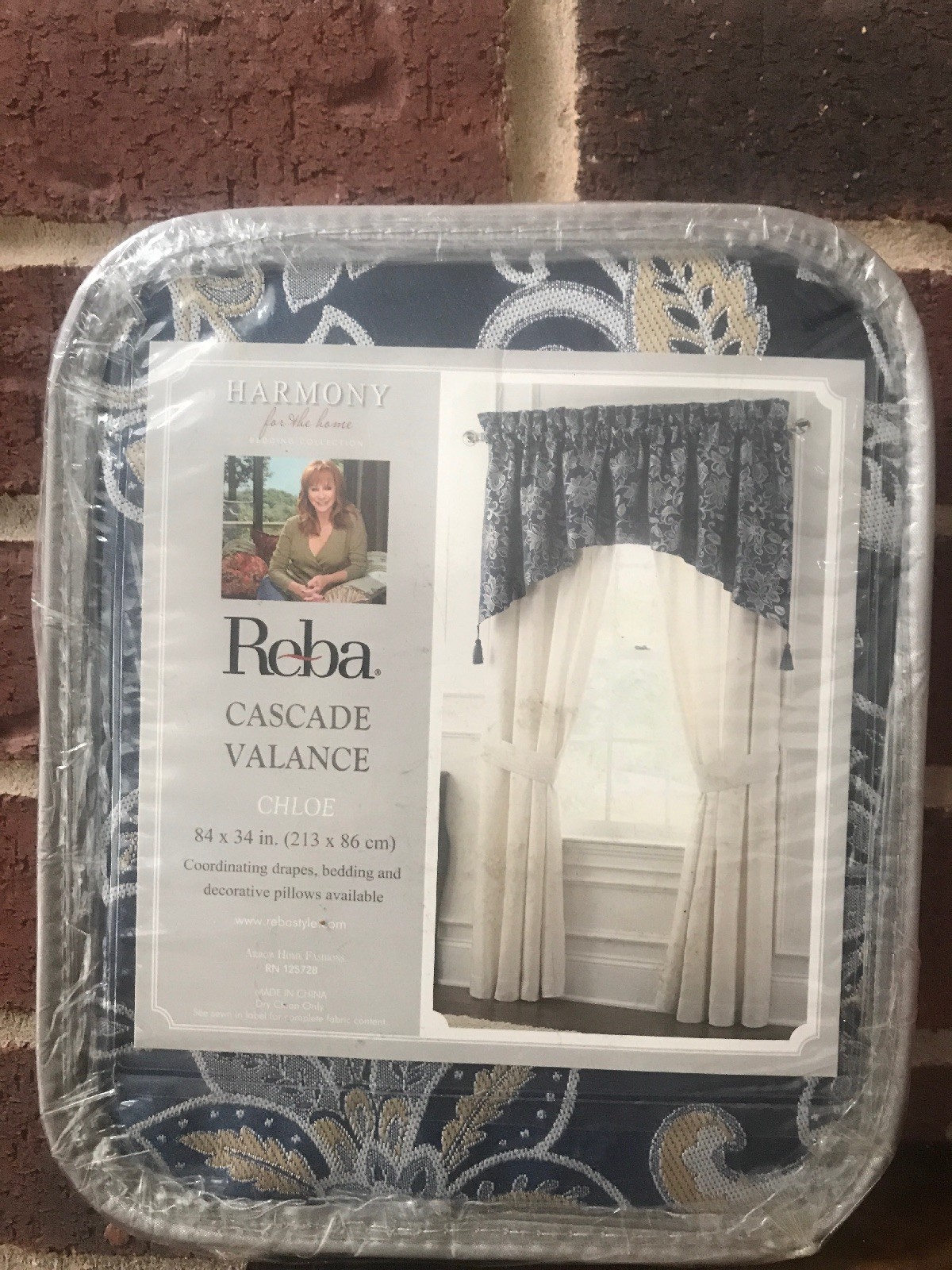 Reba Hampton Chloe One Cascade Valance 84′ X 34′ New