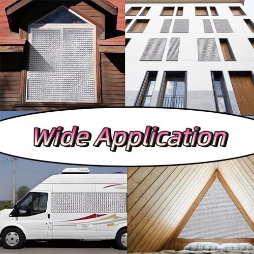 Magnetic Window Insulation Kit Thermal Reflective Aluminum Film 24x36in