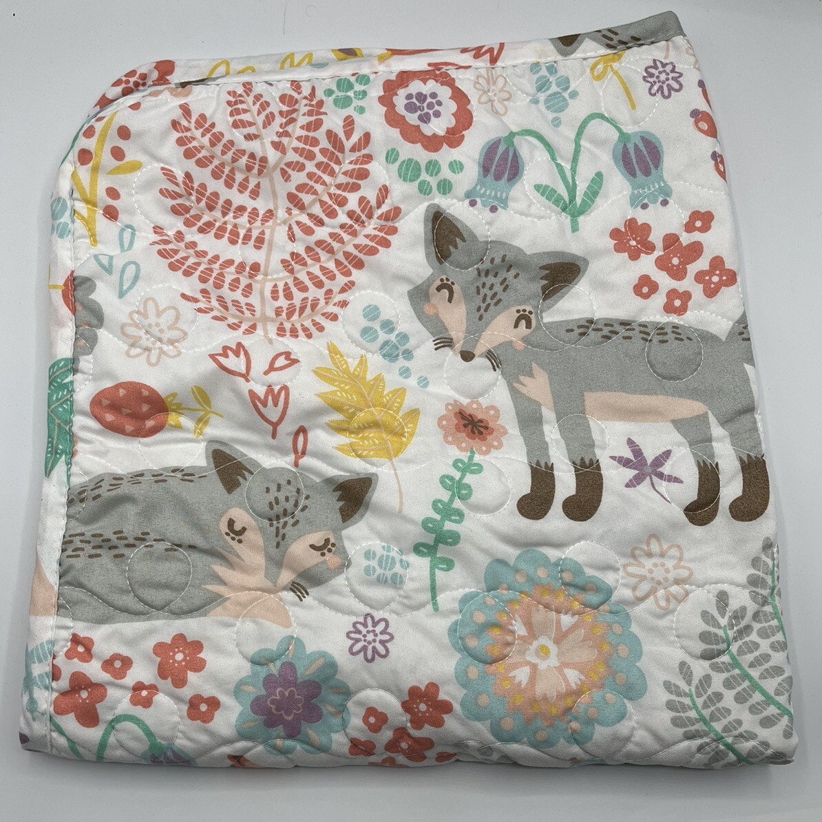 Lush Decor Pixie Fox Quilt Reversible 4 Piece Bedding Set – Queen/Full