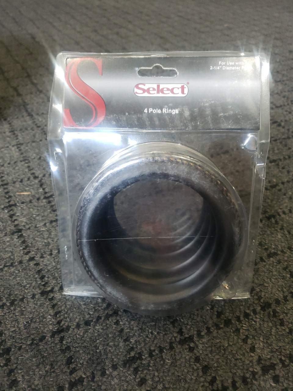 Select 2-1/4″ Bradford Resin Rings Gold W/Black Wash 4ct 24-344-945