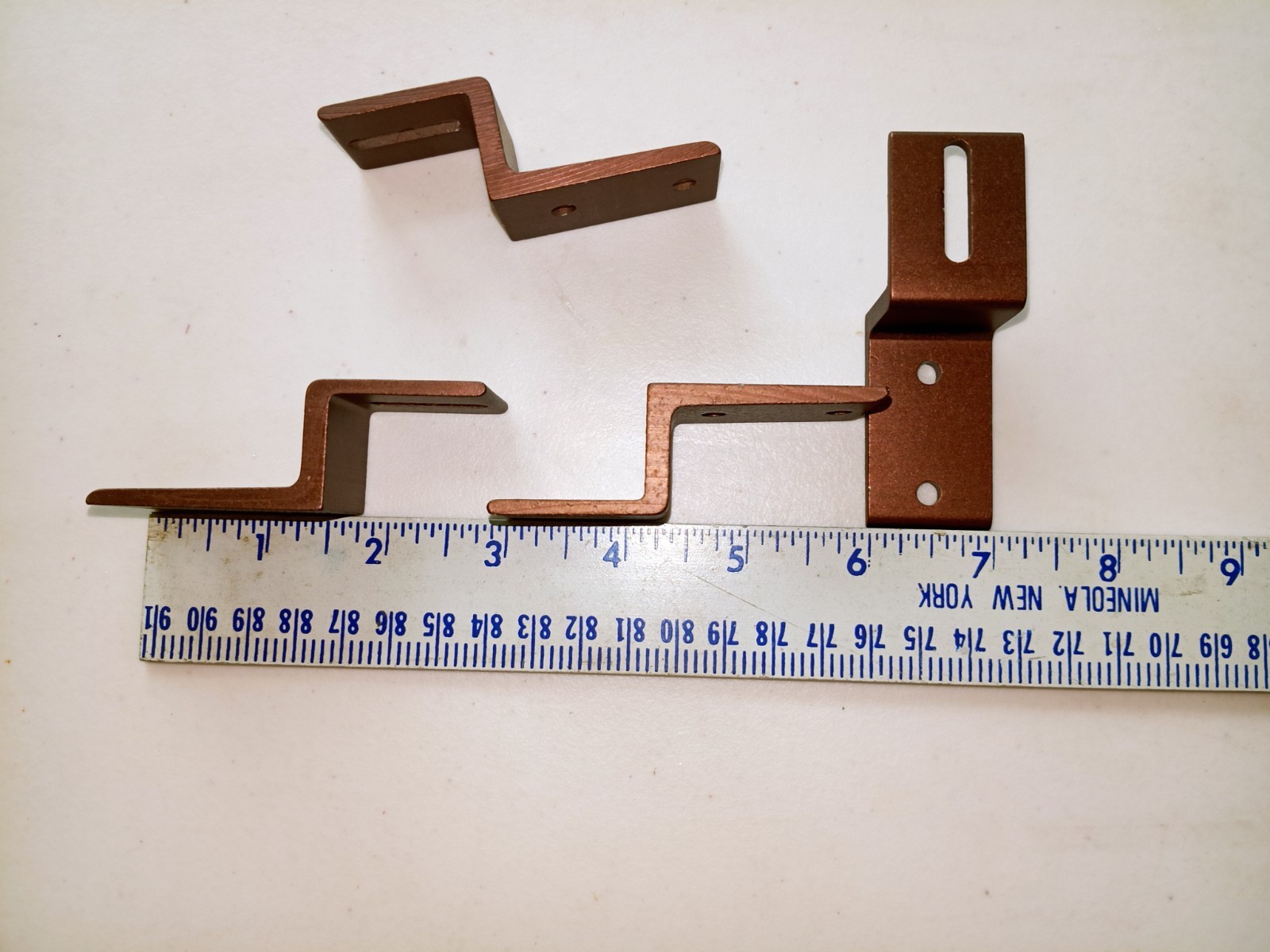 Kirsch ceiling mounted traverse rod 71131 metal Z brackets. 4 brackets. 510