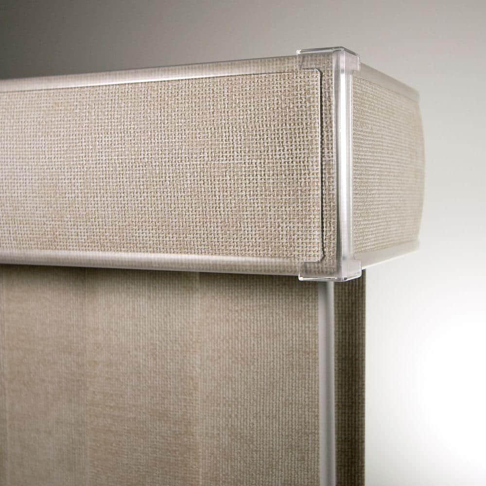 Room Darkening Vertical Blind Kit for Sliding Door Window 78 in. x 84 inch Khaki