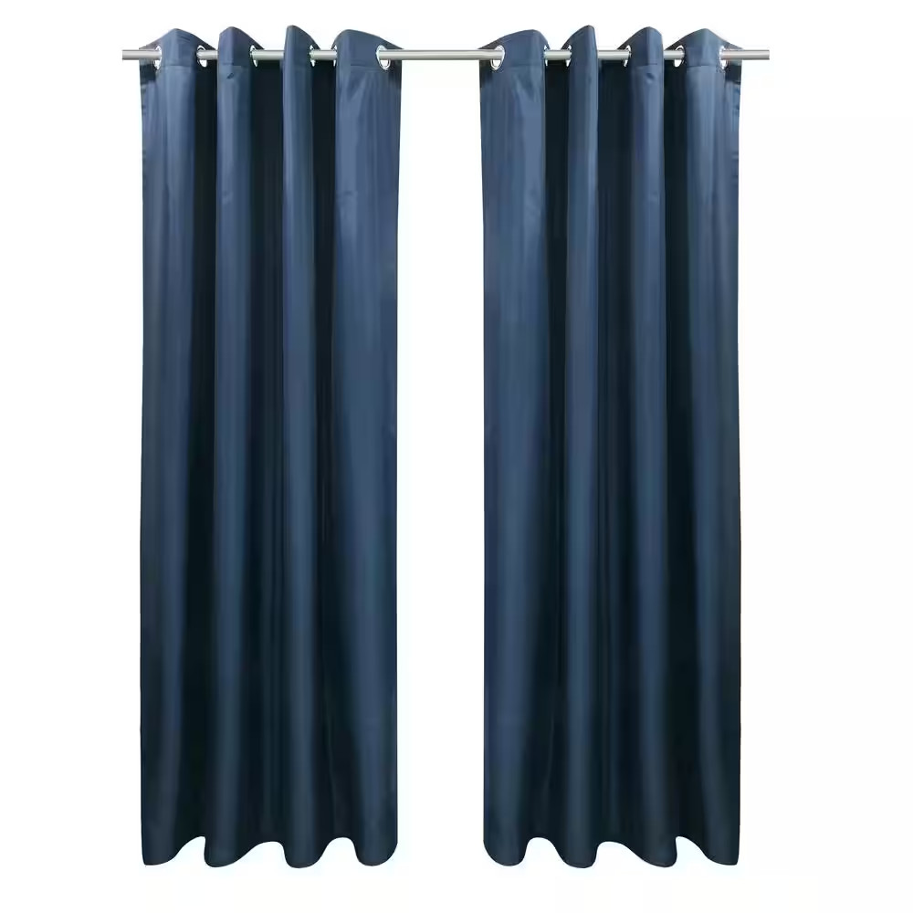 Seascapes 50 In. W X 96 In. L Light Filtering Grommet Indoor/Outdoor Curtain Pan