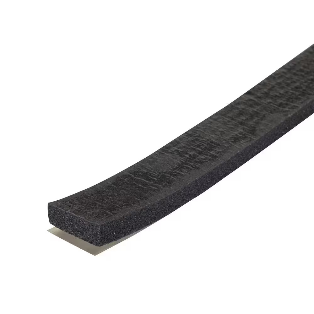 1/4 In. X 3/4 In. X 10 Ft. Black Sponge Window Seal for Small Gaps
