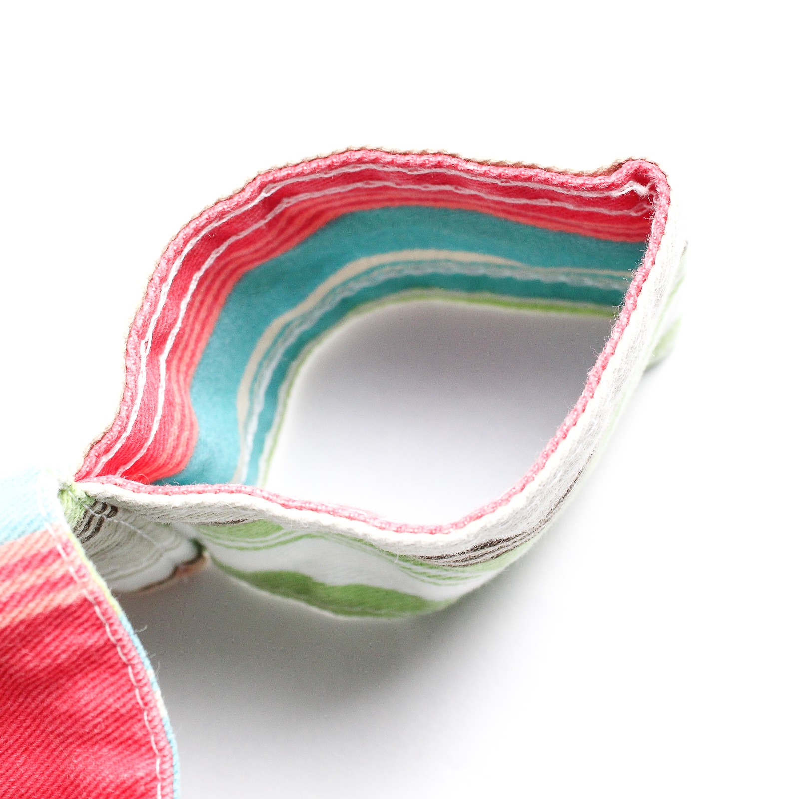 Set of 2 Multicolor Striped Tab-Top Cotton Curtains 39″ x 56″