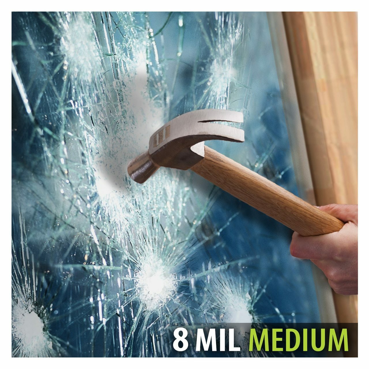 BDF S8MB35 Window Film Security and Sun Control 8 Mil Black 35 (Medium)