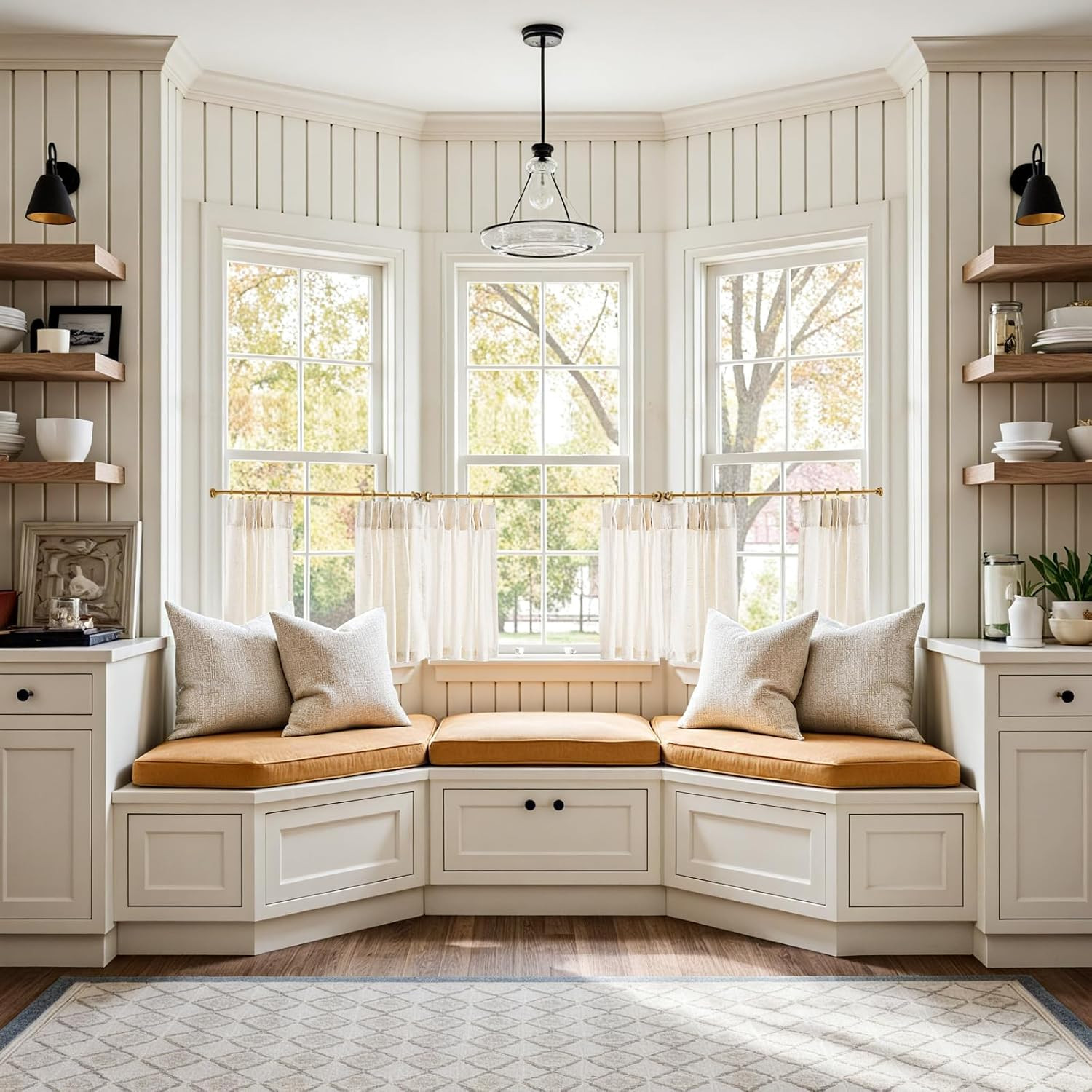 Linen Pinch Pleated Back Tab Tier Curtains,26X24,2 Panels,Natural | Light Filter