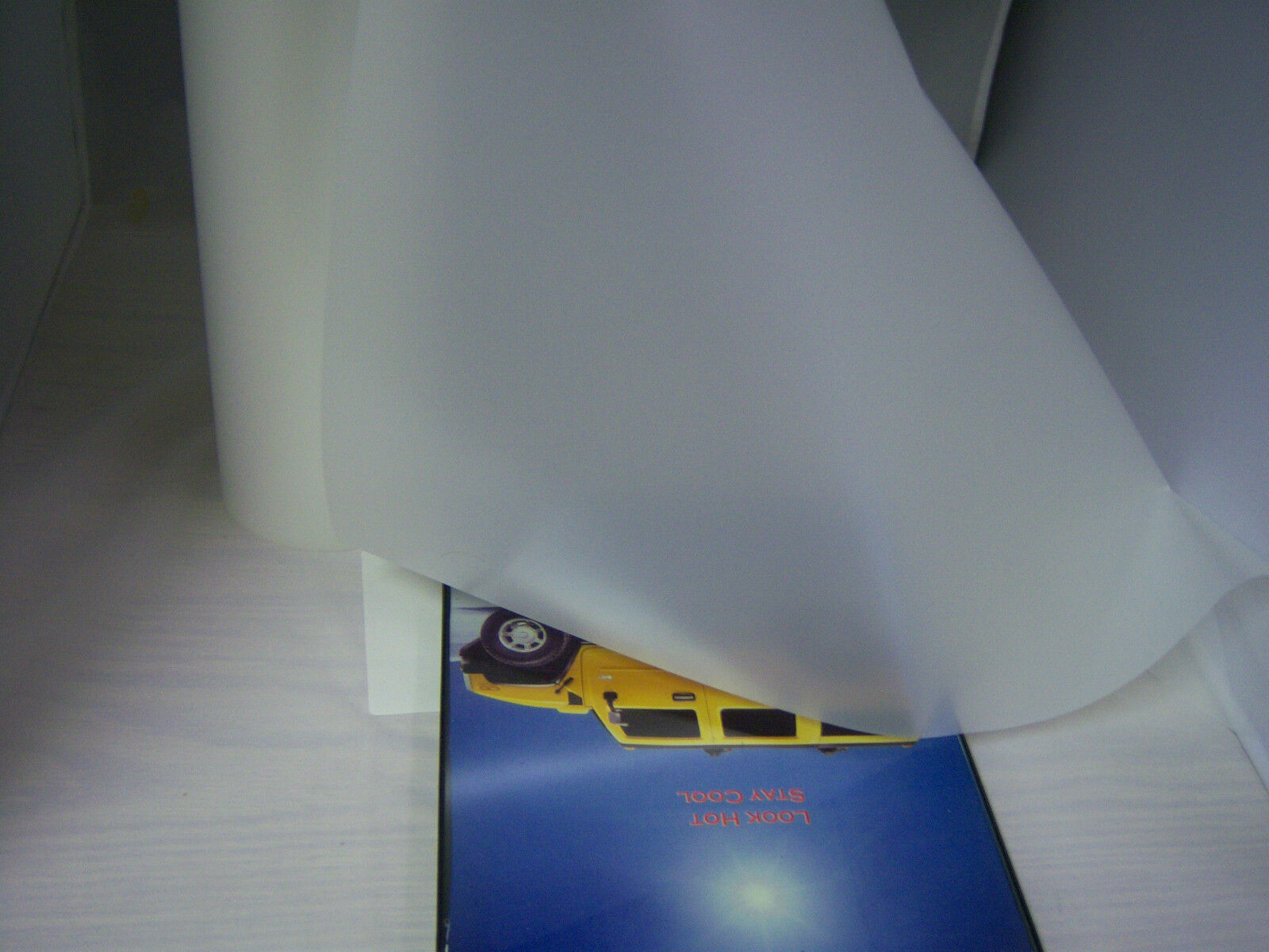 WHITE MATTE FILM PRIVACY FOR ANY GLASS SURFACE 40″ X 100 FT ROLL FROSTED TINT