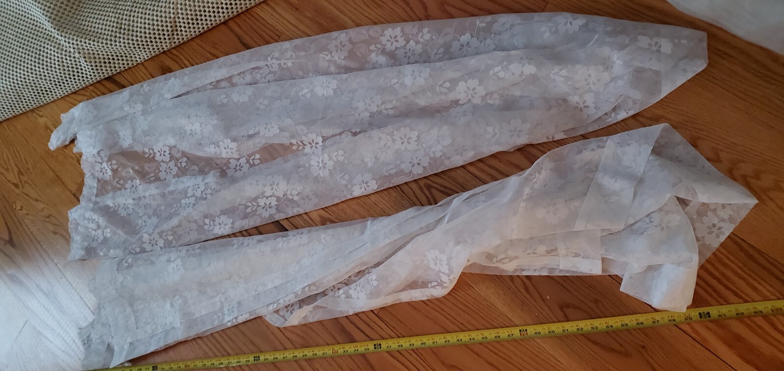 Sheers Floral, Rose, Plain 62″ x 54″ Vintage 1 JC Penney Vintage – 3 Sets