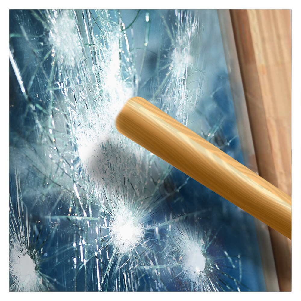 BDF S4MB50 Window Film Security and Sun Control 4 Mil Black 50 (Light)