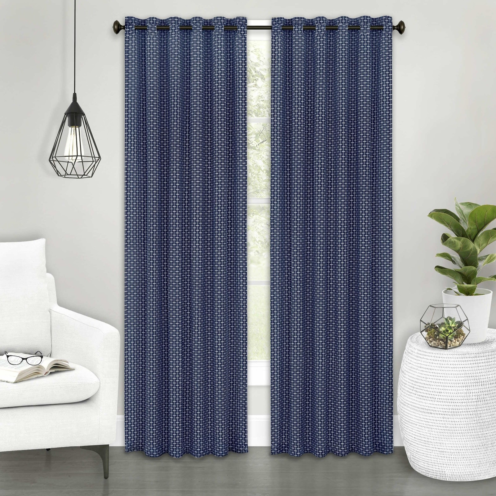 Achim Bedford Front Tab Window – 42 Inch Width 63 Inch Length 2-Inch