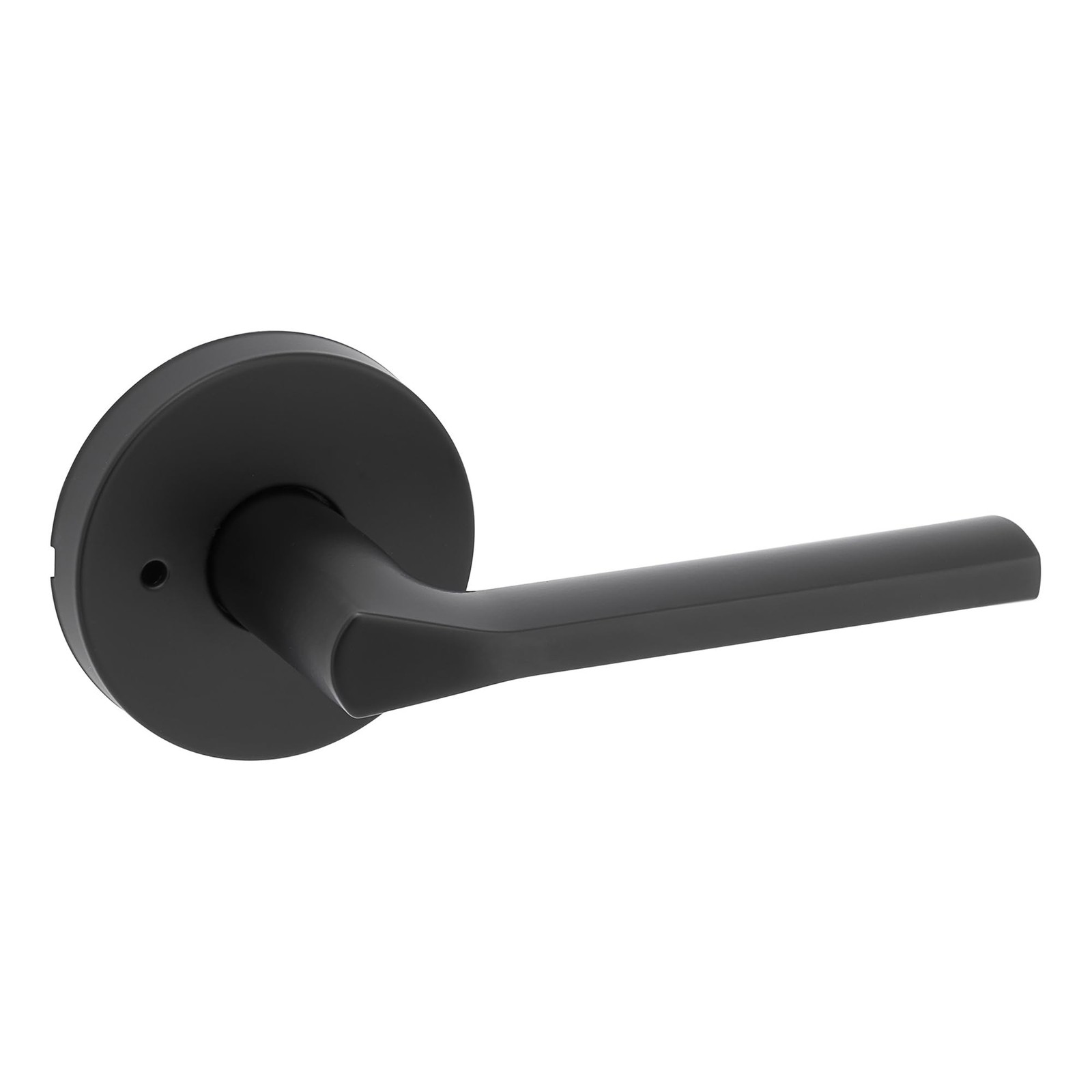 Kwikset Lisbon Interior Privacy Door Handle with Lock, Round Lever for Bathro…