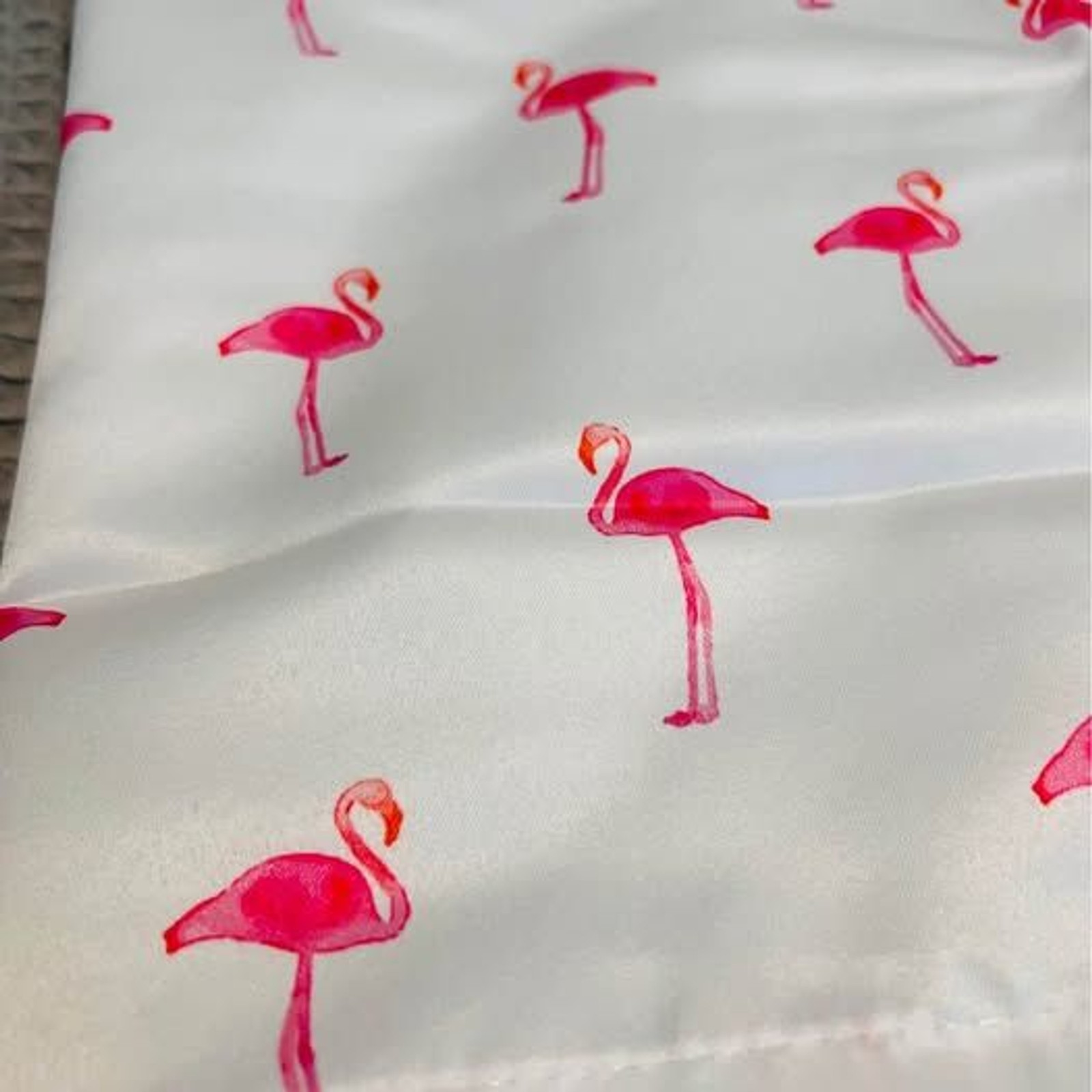 Flamingo Window Valance Set 2 Panels Tropical Kitchen Curtains 18×54 New