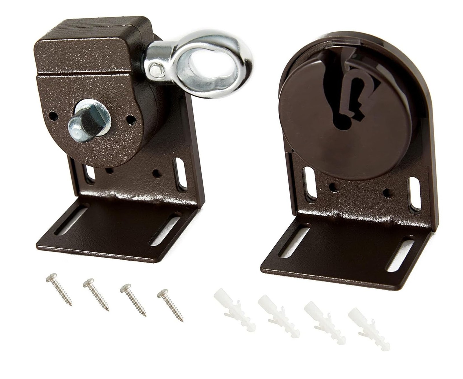 Lihopefe Sunshade Replacement Bracket, Metal Cordless bracket, Brown