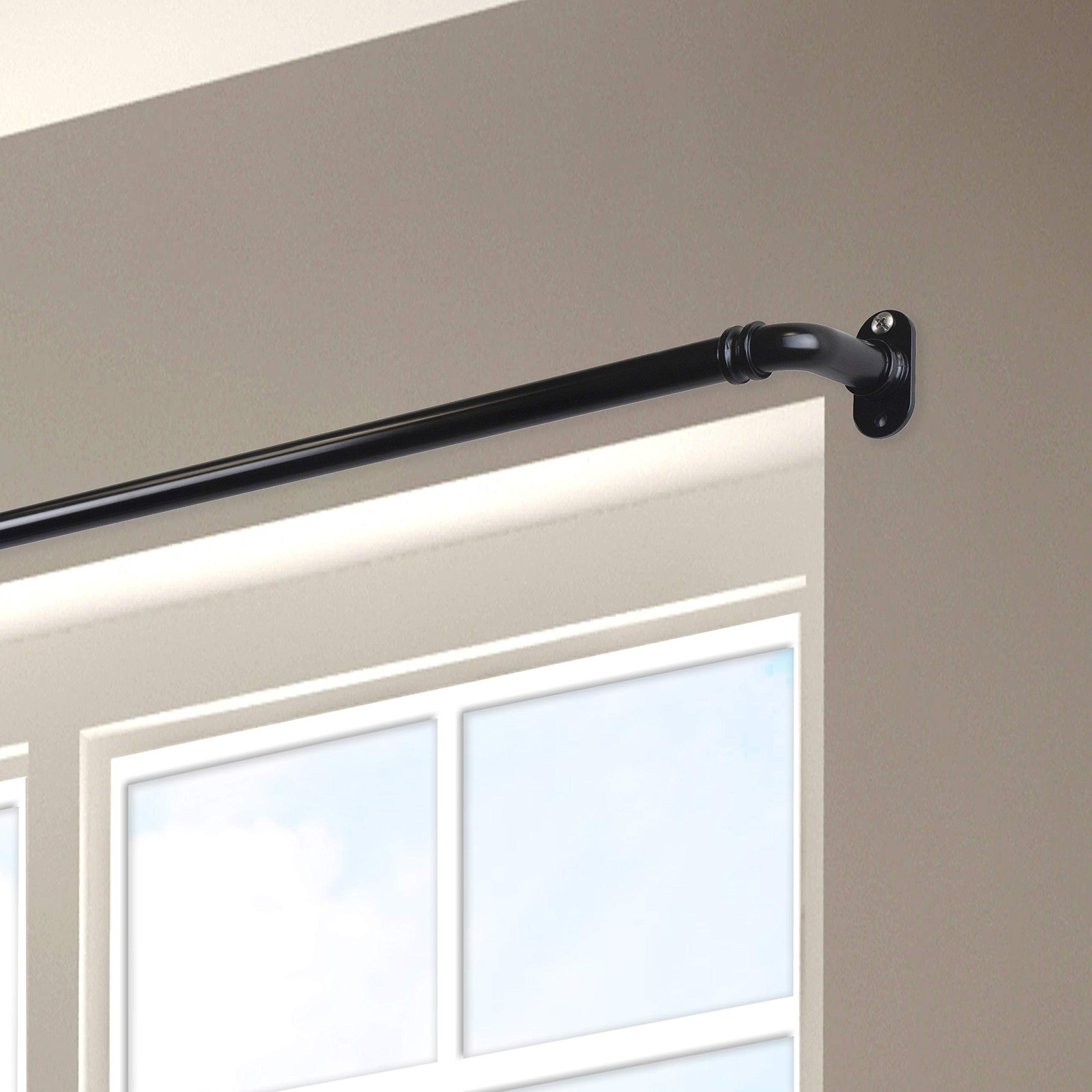 Rod Desyne 5/8 Blackout Curtain Rod 28-48 Inch – Black Bot63-282