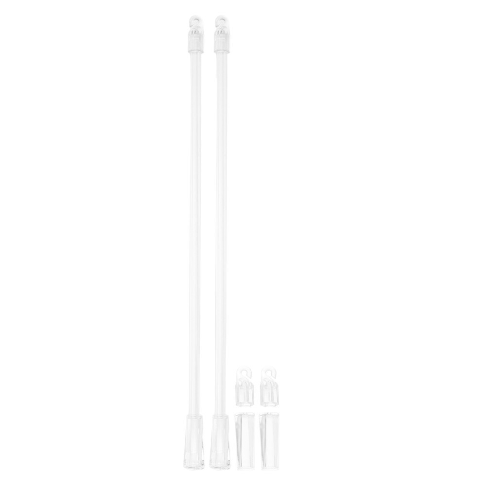 2Pcs Replacement Clear Blind Rod for Drapery Wand Easy Light Adjustment