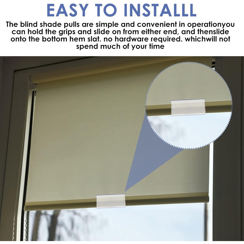 2 Pieces Window Shades for Home, Roller Window Shades Shade Pull Blinds Shades