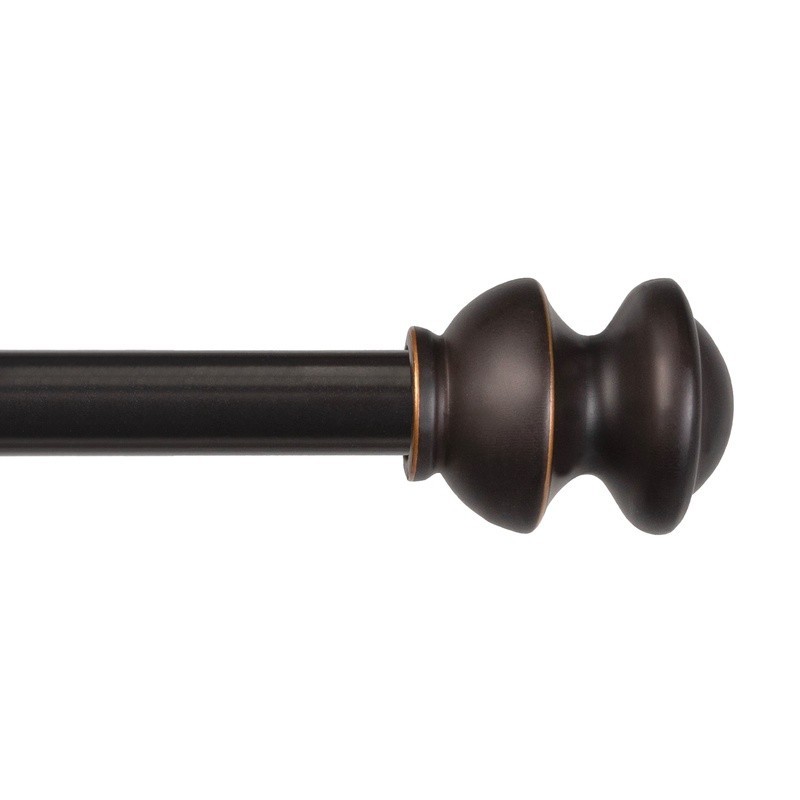 Telescoping Decorative Curtain Rod 48-86 Inch Light Medium Weight Curtains New